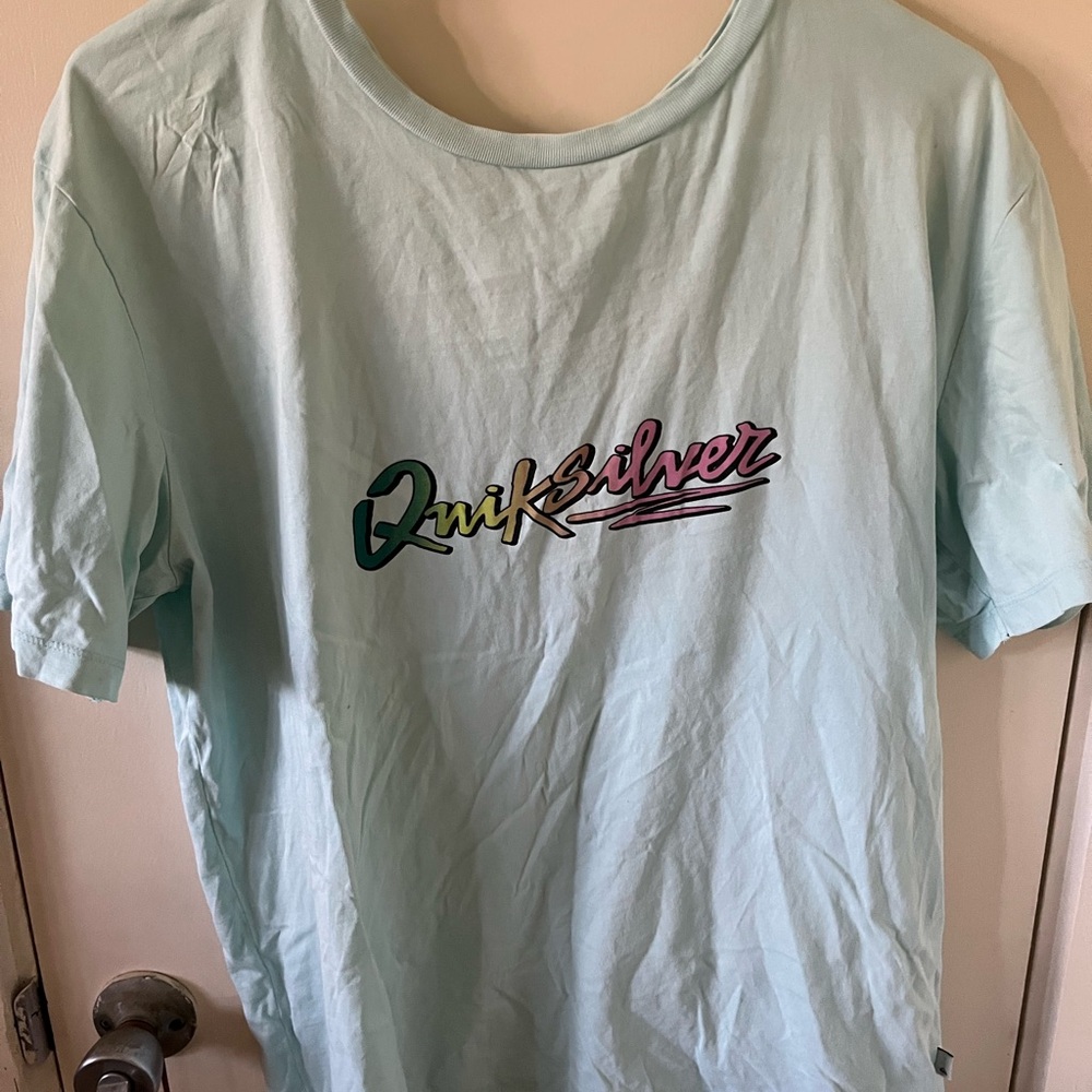 Quiksilver Light Blue Graphic Tee